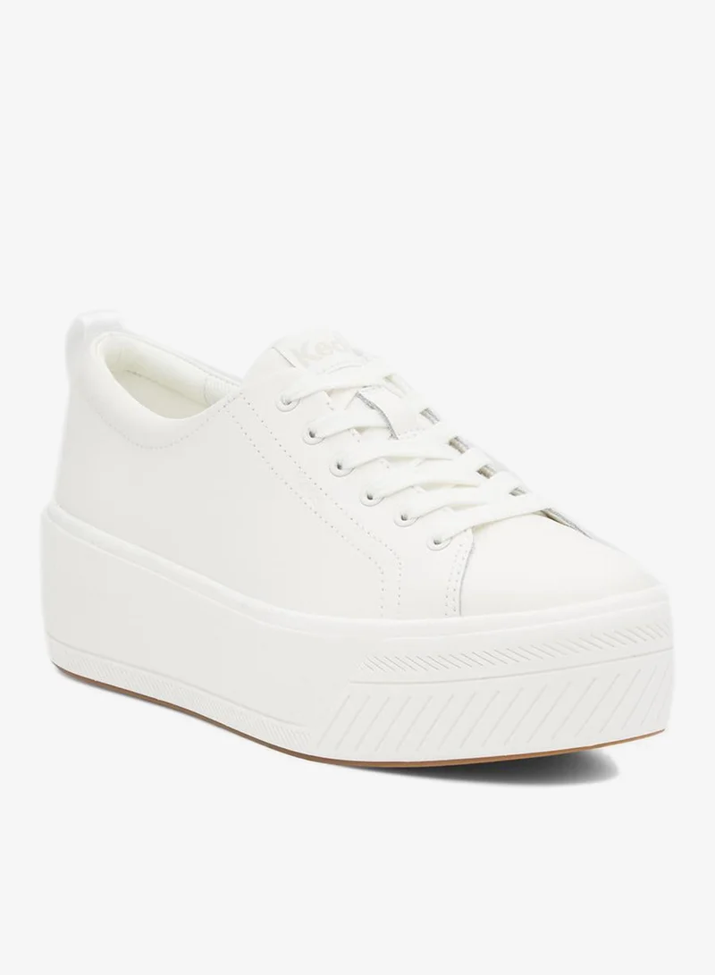 Keds white Keds Women's Skyler Leather Casual Sneaker White for Women | Best Price UAE